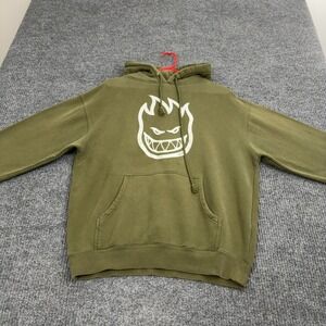 Spitfire Hoodie Mens L Green Bighead Graphic Pullover Skate Streetwear